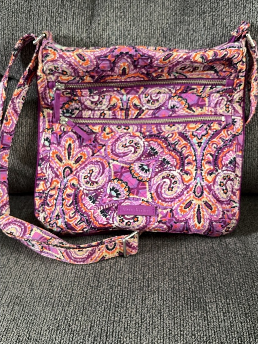 Vera Bradley Triple Zip Hipster - Dream Tapestry pattern